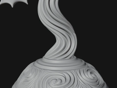 Holly Candle Candelabra Model Design 3 - 3D Print Model 3D Print Model