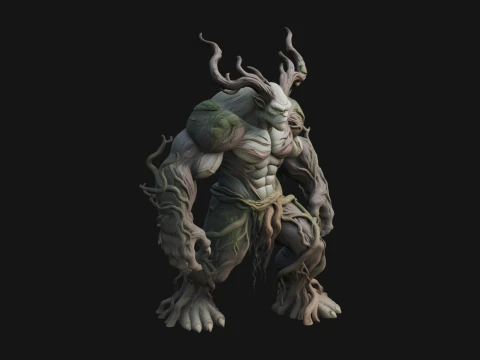 Swamp Troll Statue Design 5 - 3D Print Model 3D printmodel