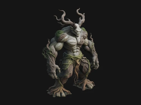 Swamp Troll Statue Design 7 - 3D Print Model Modello di stampa 3D