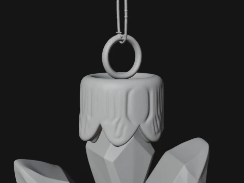 Crystal Snowflake Ornament Design 3 - 3D Print Model 3D Print Model