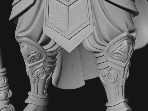 Crowned Jade Deity Statue Design 8 - 3D Print Model 3D Print Model