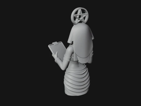 Star Disc Egyptian Goddess Statue Design 6 - 3D Print Model 3D Print Model