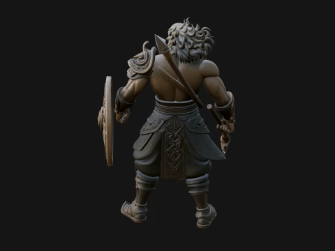 Odin with Spear Statue Design 18 - 3D Print Model 3D Print Model