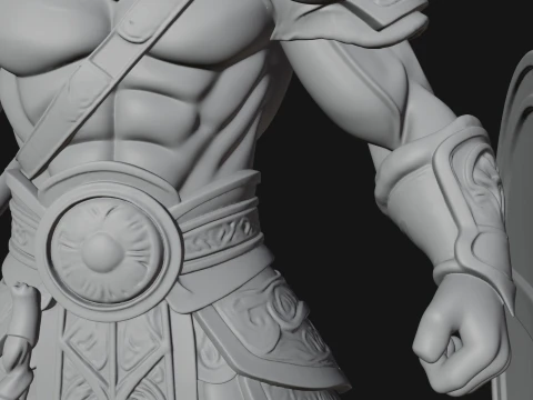 Odin with Spear Statue Design 18 - 3D Print Model 3D Print Model