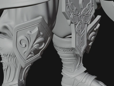 Barbarian with Axe Statue Design 10 - 3D Print Model 3D Print Model