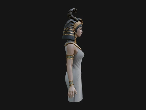 Egyptian Queen Statue Design 10 - 3D Print Model 3D Print Model