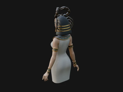 Egyptian Queen Statue Design 10 - 3D Print Model 3D Print Model
