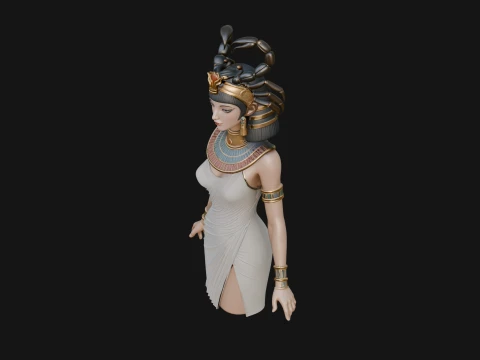 Egyptian Queen Statue Design 10 - 3D Print Model 3D Print Model