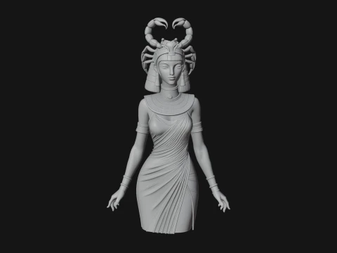 Egyptian Queen Statue Design 10 - 3D Print Model 3D Print Model