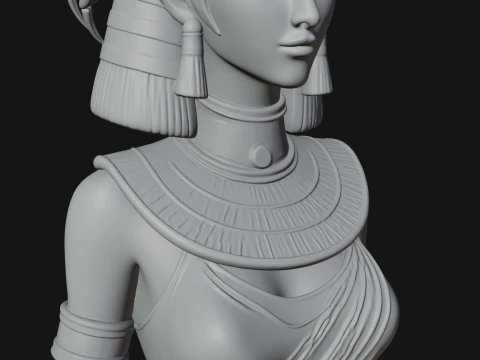 Egyptian Queen Statue Design 10 - 3D Print Model 3D Print Model