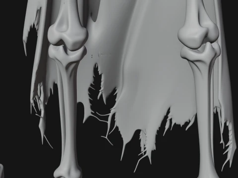 Hooded Skeleton Reaper Statue Design 36 - 3D Print Model 3D Print Model