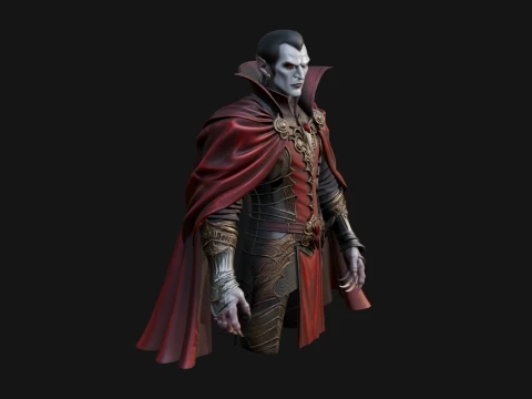 Vampire Lord Statue Design 4 - 3D Print Model 3D Print Model