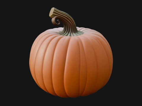 Carved Pumpkin Lantern Statue Design 13 - 3D Print Model 3D Print Model