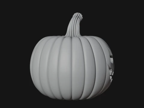 Carved Pumpkin Lantern Statue Design 13 - 3D Print Model 3D Print Model