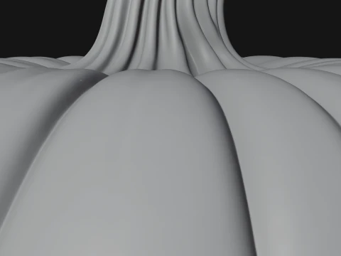 Carved Pumpkin Lantern Statue Design 13 - 3D Print Model 3D Print Model