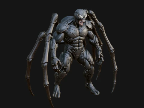 Spider Legged Demon Statue Design 14 - 3D Print Model 3D Print Model