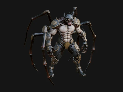 Spider Legged Demon Statue Design 15 - 3D Print Model 3D Print Model