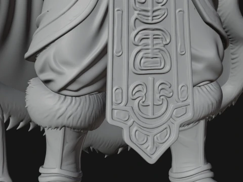 Horned Demon Mage Statue Design 9 - 3D Print Model 3D Print Model