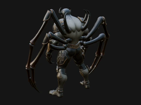 Spider Legged Demon Statue Design 16 - 3D Print Model 3D Print Model