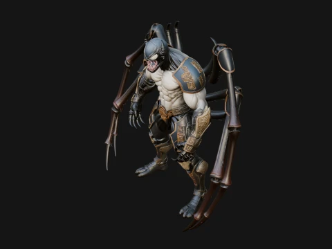 Spider Legged Demon Statue Design 16 - 3D Print Model 3D Print Model