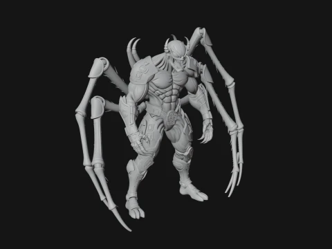 Spider Legged Demon Statue Design 16 - 3D Print Model 3D Print Model