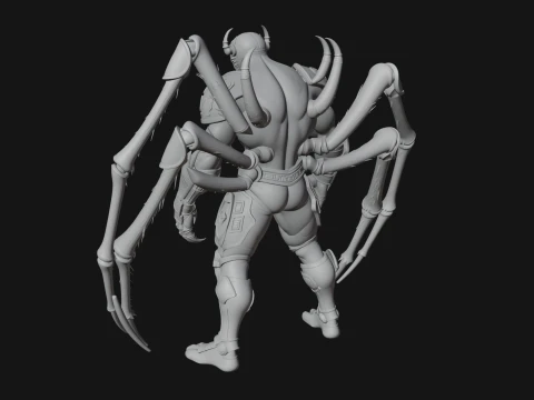 Spider Legged Demon Statue Design 16 - 3D Print Model 3D Print Model