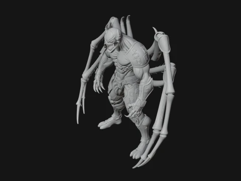 Spider Legged Demon Statue Design 16 - 3D Print Model 3D Print Model