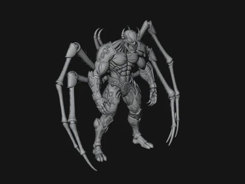 Spider Legged Demon Statue Design 16 - 3D Print Model 3D Print Model