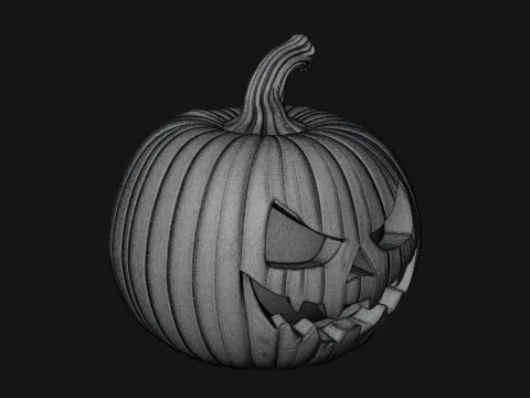 Carved Pumpkin Lantern Statue Design 15 - 3D Print Model 3D Print Model