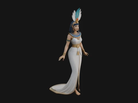 Egyptian Queen Statue Design 11 - 3D Print Model 3D Print Model