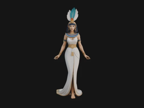 Egyptian Queen Statue Design 11 - 3D Print Model 3D Print Model