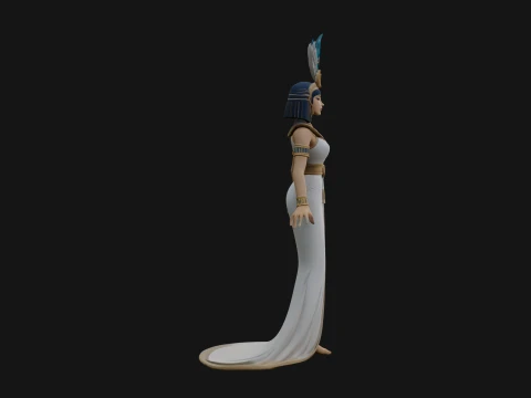 Egyptian Queen Statue Design 11 - 3D Print Model 3D Print Model
