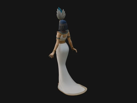 Egyptian Queen Statue Design 11 - 3D Print Model 3D Print Model