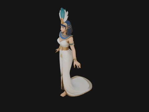 Egyptian Queen Statue Design 11 - 3D Print Model 3D Print Model