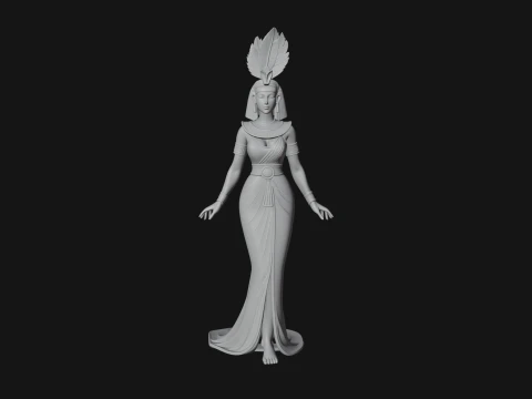 Egyptian Queen Statue Design 11 - 3D Print Model 3D Print Model