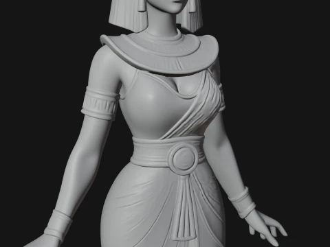 Egyptian Queen Statue Design 11 - 3D Print Model 3D Print Model