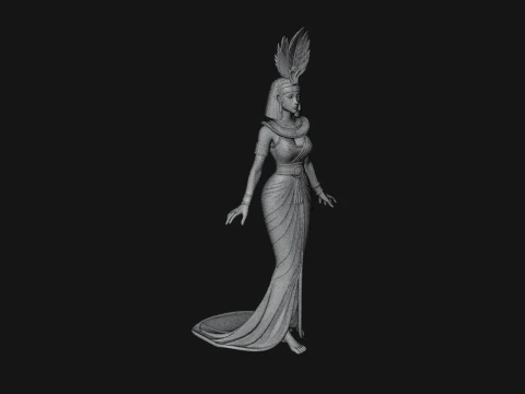 Egyptian Queen Statue Design 11 - 3D Print Model 3D Print Model