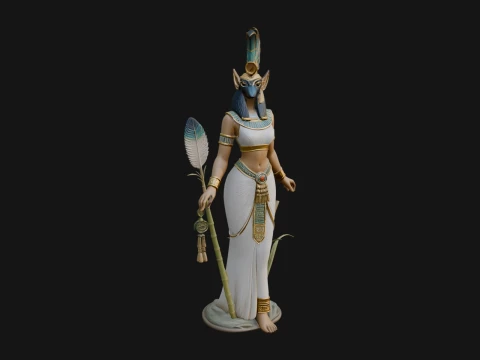 Ibis Headed Egyptian God Statue Design 5 - 3D Print Model 3D Print Model