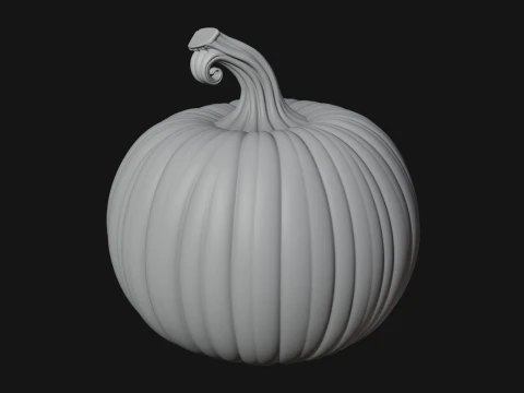 Carved Pumpkin Lantern Statue Design 14 - 3D Print Model 3D Print Model