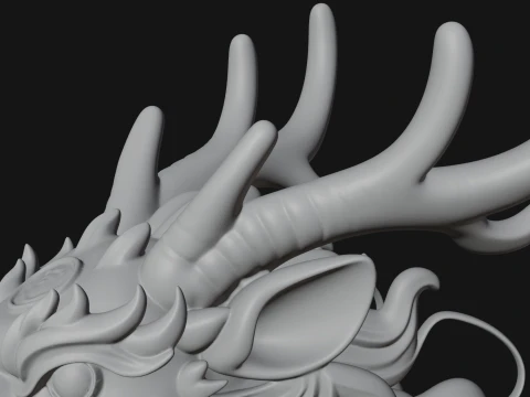 Qilin Deer Beast Statue Design 14 - 3D Print Model 3D Print Model