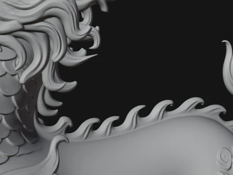 Qilin Deer Beast Statue Design 14 - 3D Print Model 3D Print Model