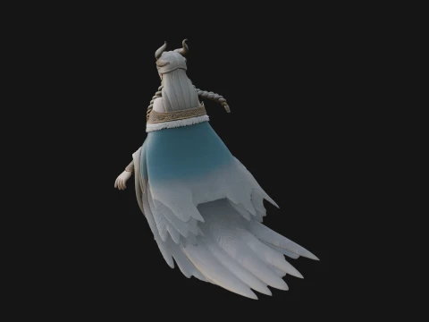Elven Queen Statue Design 34 - 3D Print Model 3D Print Model