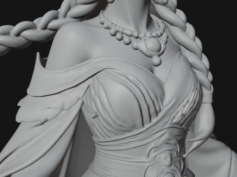 Elven Queen Statue Design 34 - 3D Print Model 3D Print Model