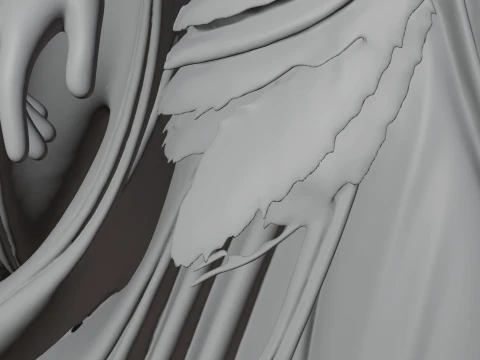Elven Queen Statue Design 34 - 3D Print Model 3D Print Model