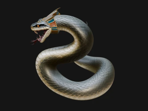 Cobra Snake Statue Design 3 - 3D Print Model 3D Print Model