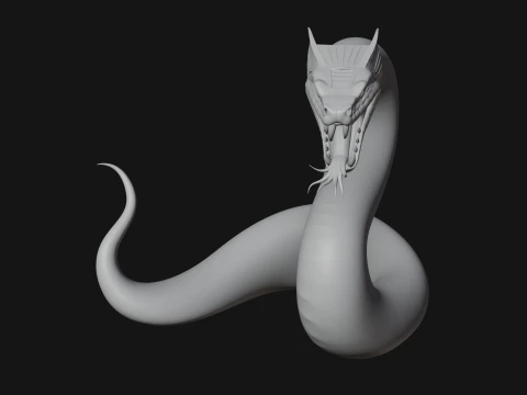 Cobra Snake Statue Design 3 - 3D Print Model 3D Print Model