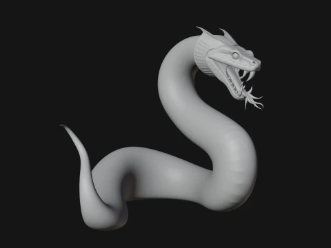 Cobra Snake Statue Design 3 - 3D Print Model 3D Print Model