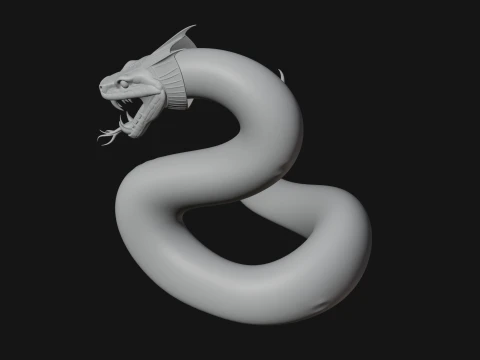 Cobra Snake Statue Design 3 - 3D Print Model 3D Print Model