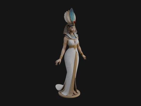 Egyptian Queen Statue Design 12 - 3D Print Model 3D Print Model
