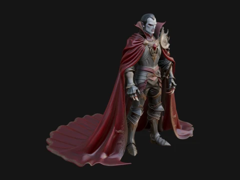 Vampire Lord Statue Design 5 - 3D Print Model 3D Print Model